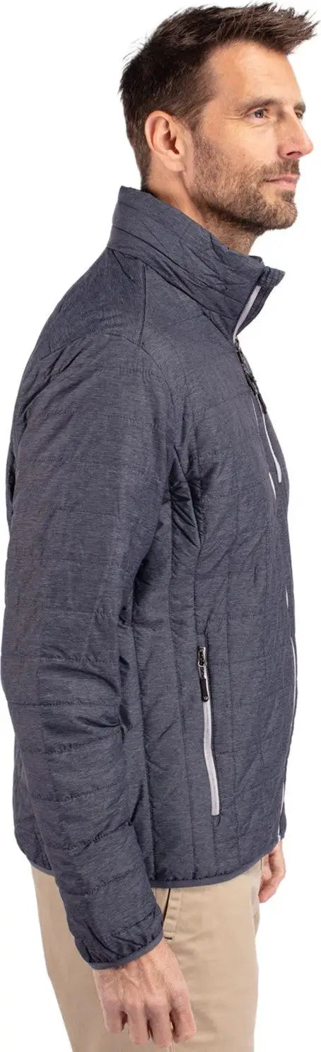 Cutter & Buck Bco00018 Rainier Primaloft® Mens Big and Tall Eco Insulated Puffer Jacket - Anthracite Melange