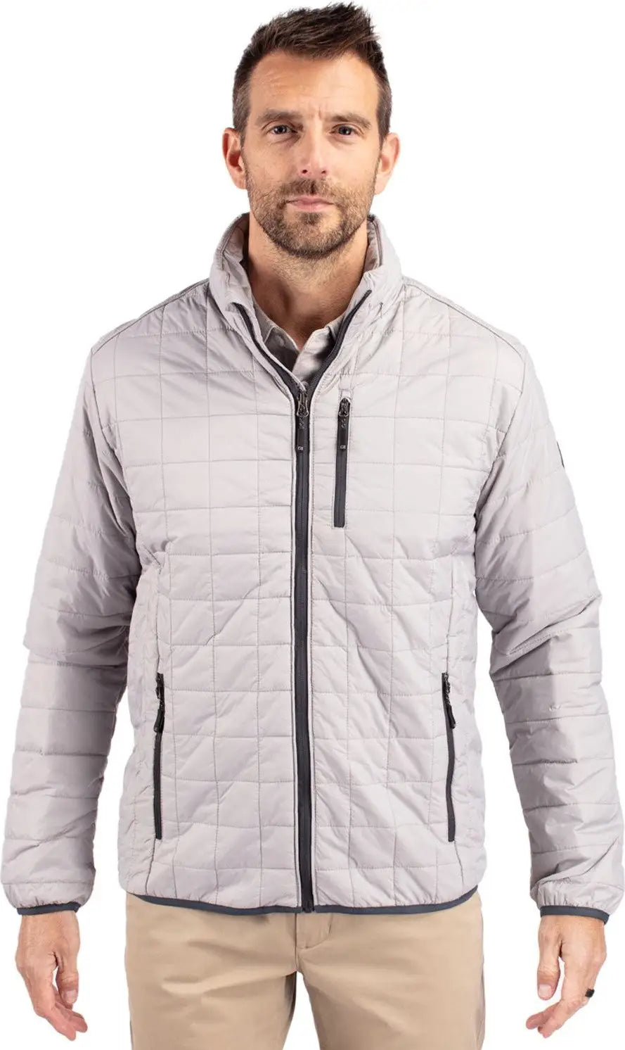 Cutter & Buck Bco00018 Rainier Primaloftâ Mens Big and Tall Eco Insulated Puffer Jacket - Polished