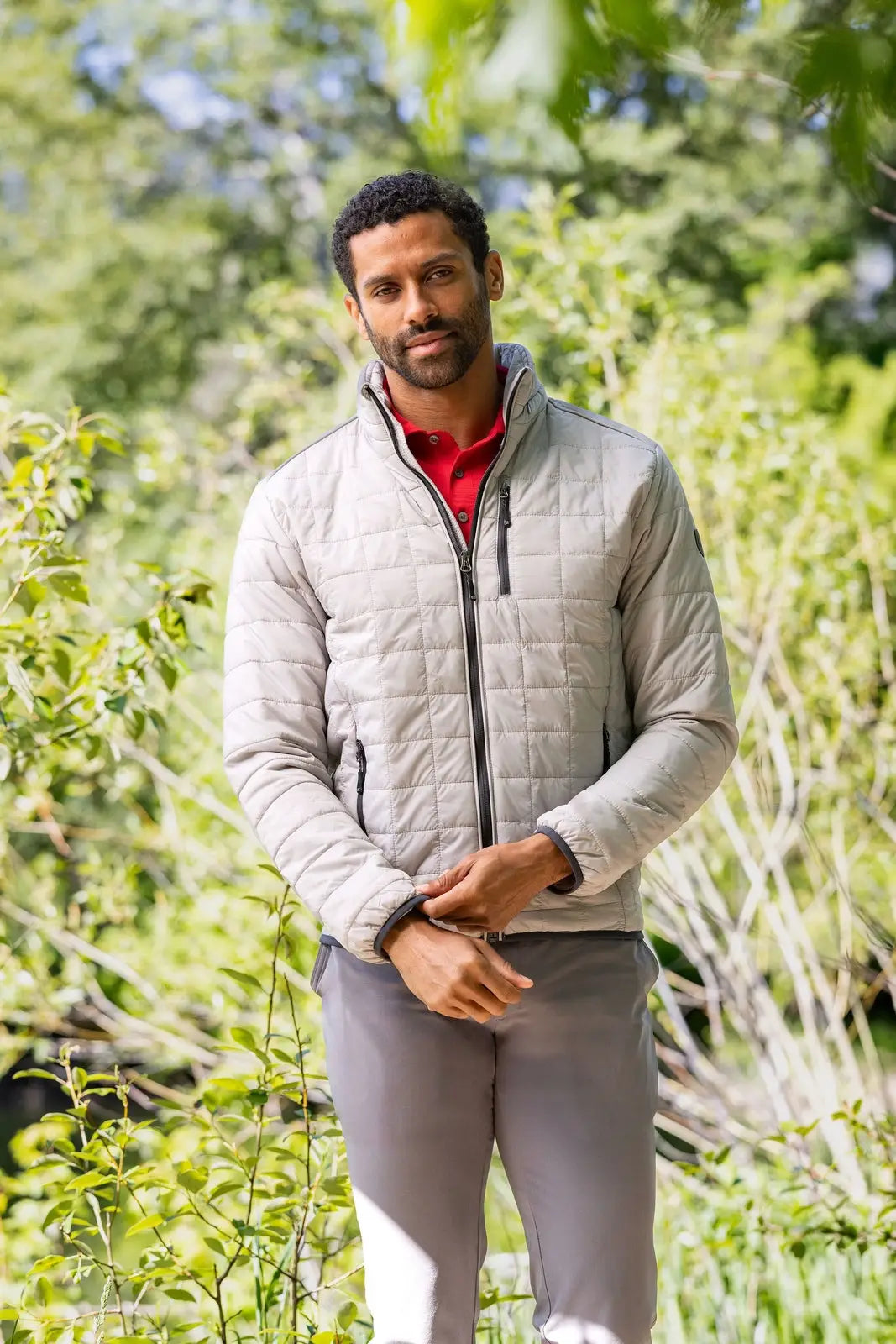 Cutter & Buck Bco00019 Rainier Primaloft® Mens Big and Tall Eco Insulated Full Zip Puffer Vest - Polished