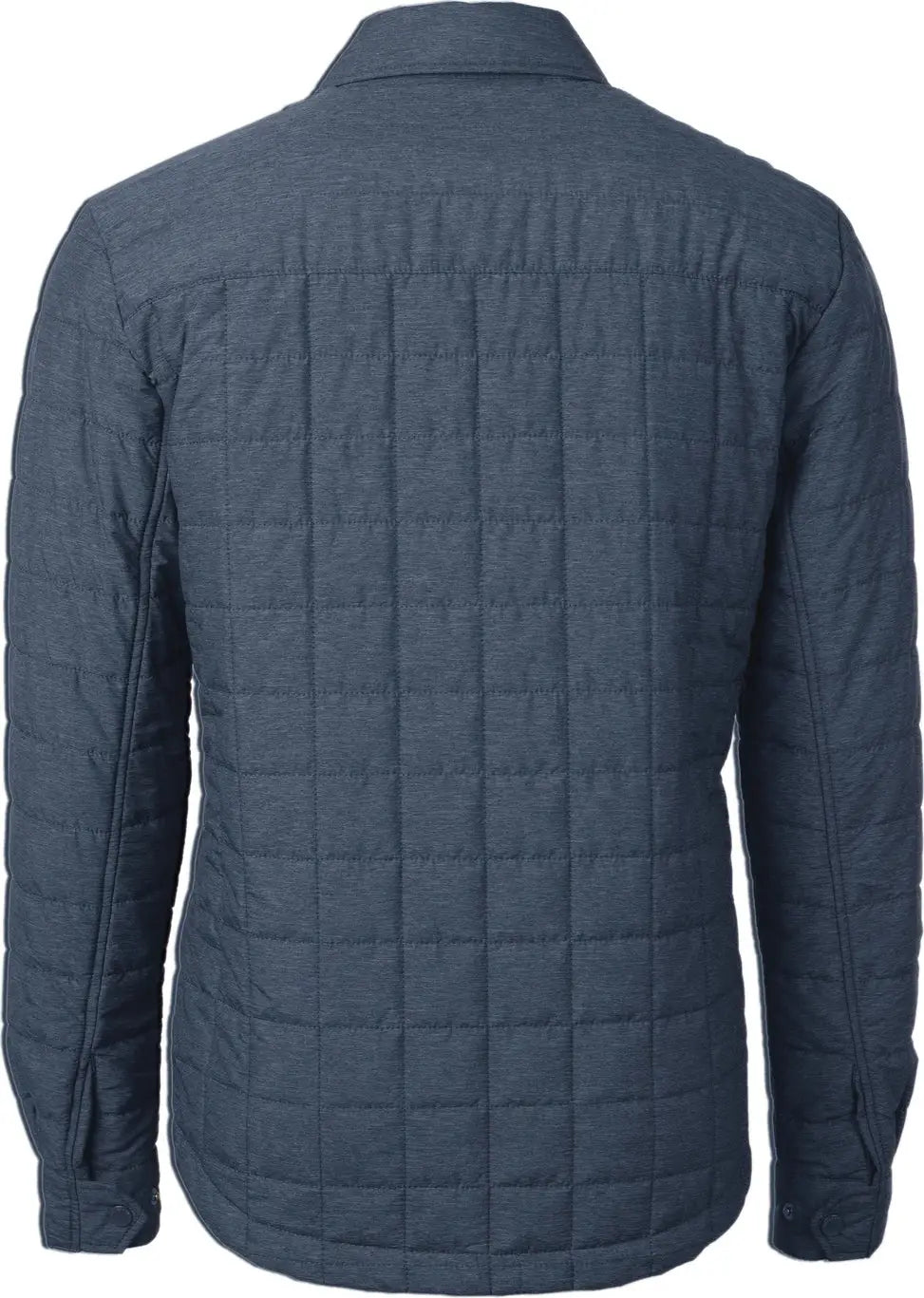 Cutter & Buck Bco00032 Rainier Primaloft® Mens Big and Tall Eco Insulated Quilted Shirt Jacket - Anthracite Melange