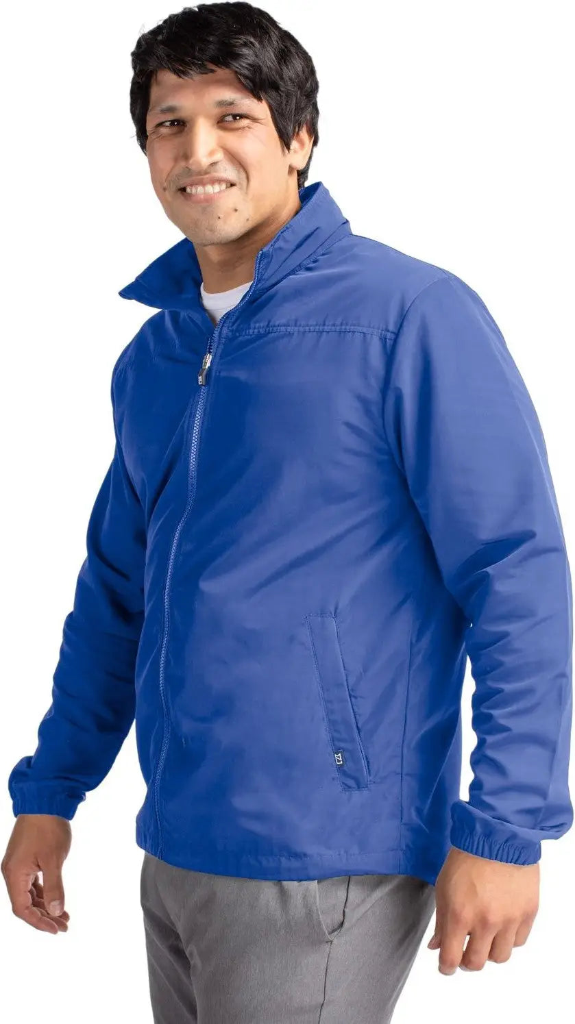 Cutter & Buck Bco00073 Charter Eco Knit Recycled Big Tall Full-zip Jacket - Tour Blue