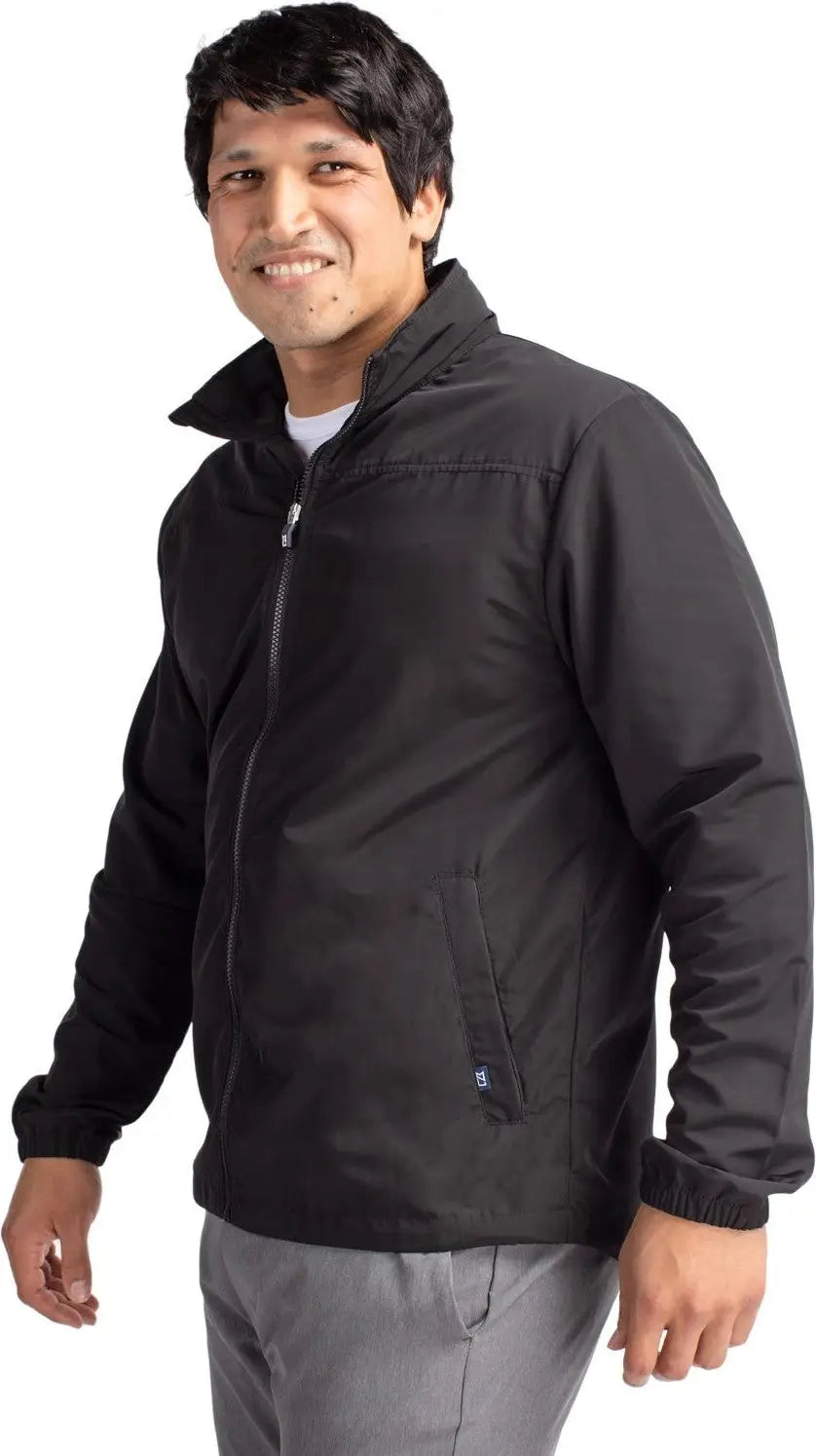 Cutter & Buck Bco00073 Charter Eco Knit Recycled Big Tall Full-zip Jacket - Black