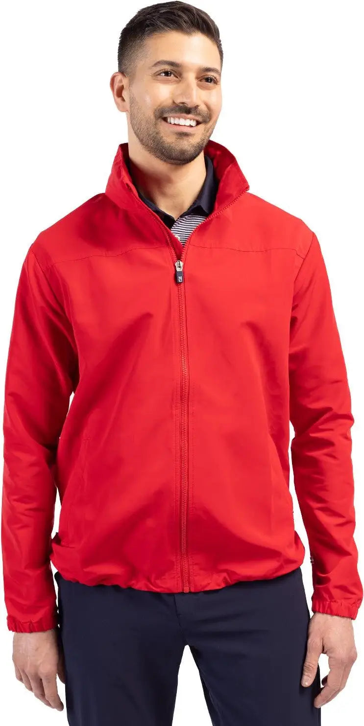 Cutter & Buck Bco00073 Charter Eco Knit Recycled Big Tall Full-zip Jacket - Red - Adult Xl