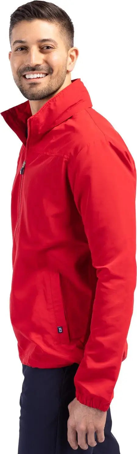 Cutter & Buck Bco00073 Charter Eco Knit Recycled Big Tall Full-zip Jacket - Red