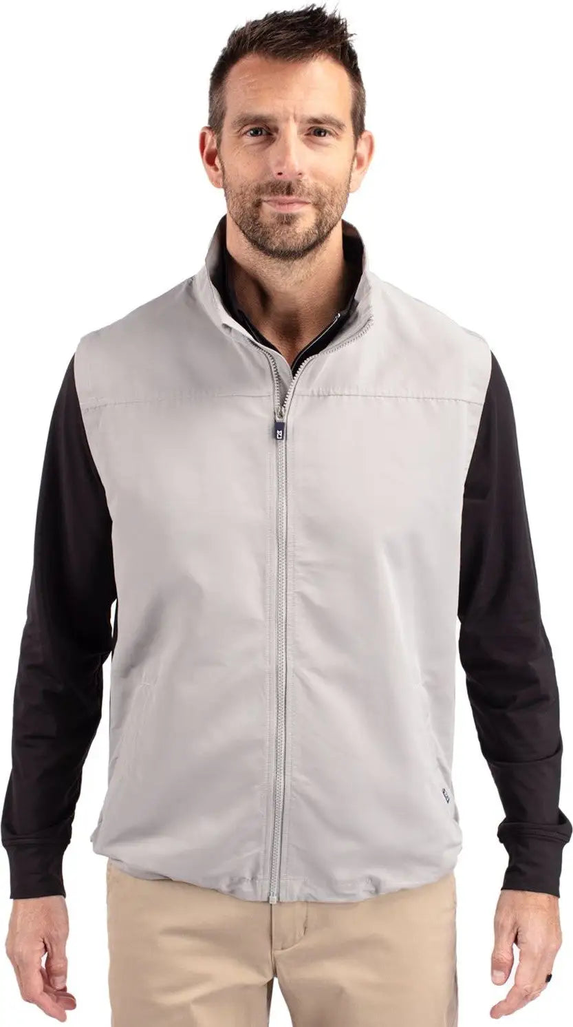 Cutter & Buck Bco00083 Charter Eco Full-zip Mens Big Tall Vest - Polished - Adult Xl