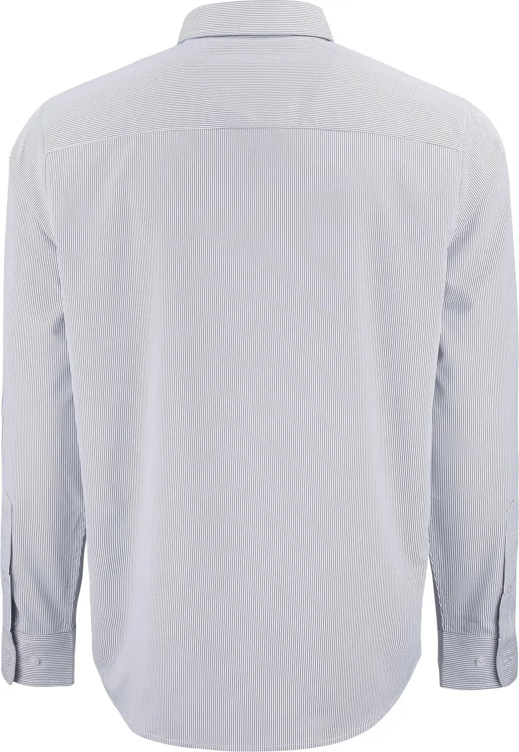 Cutter & Buck Bcw00237 Skyline Epic Confidence Recycled Pinstripe Mens Big Tall Long Sleeve Dress Shirt - Elemental