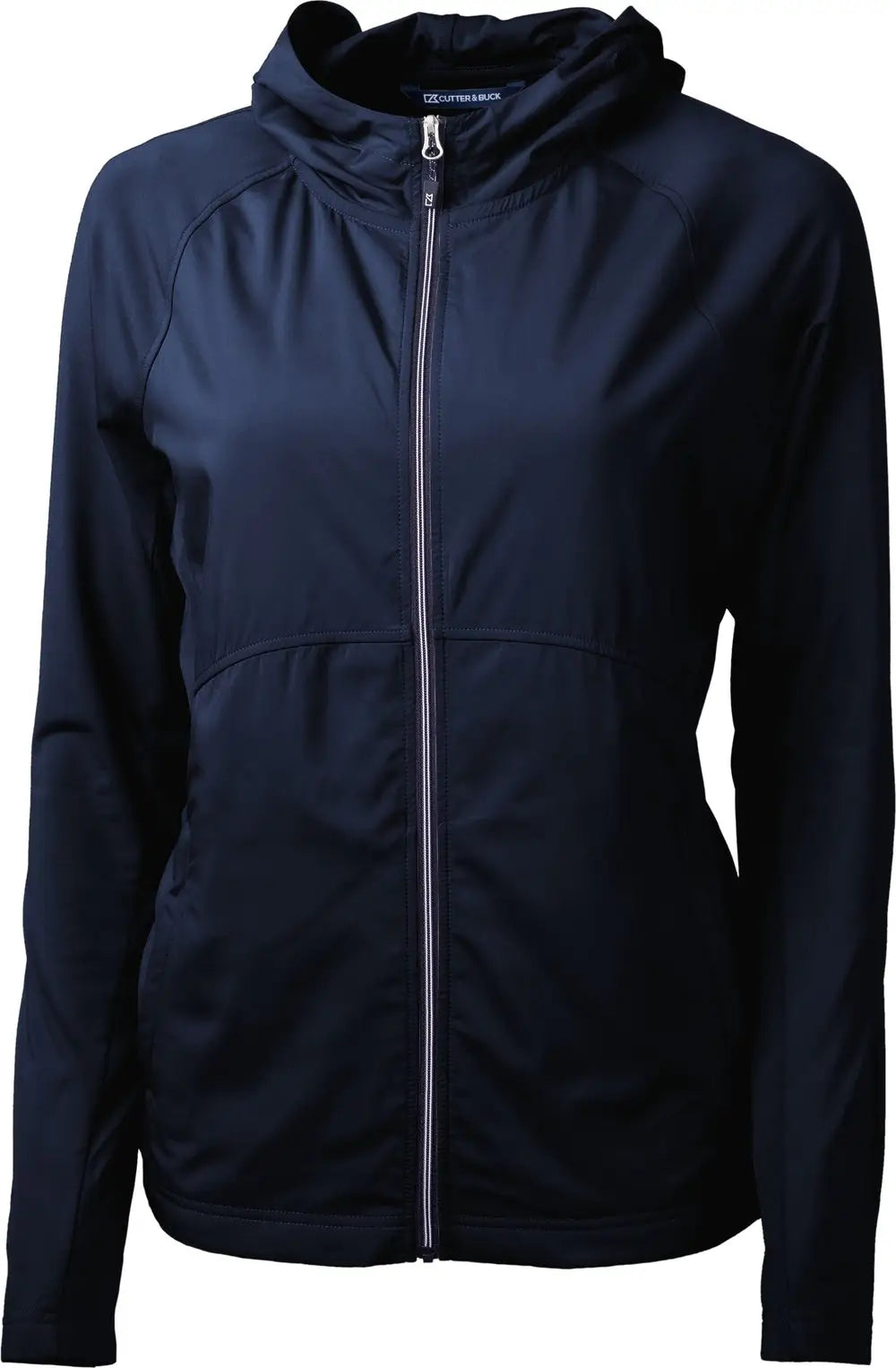 Cutter & Buck Lcc00008 Adapt Eco Knit Hybrid Recycled Womens Full Zip Jacket - Navy Blue