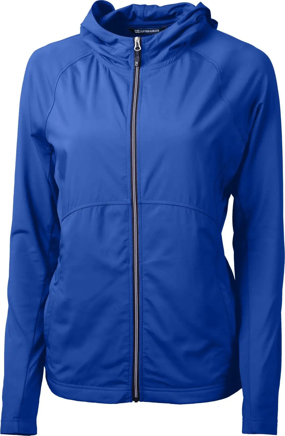 Cutter & Buck Lcc00008 Adapt Eco Knit Hybrid Recycled Womens Full Zip Jacket - Tour Blue