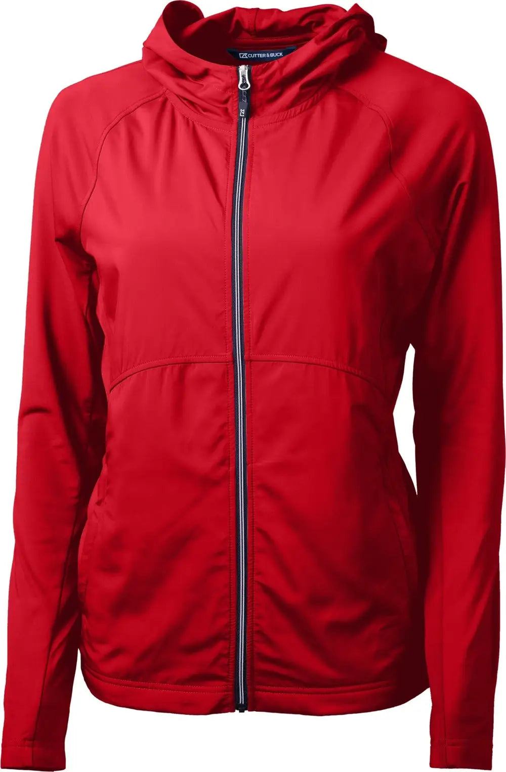 Cutter & Buck Lcc00008 Adapt Eco Knit Hybrid Recycled Womens Full Zip Jacket - Red