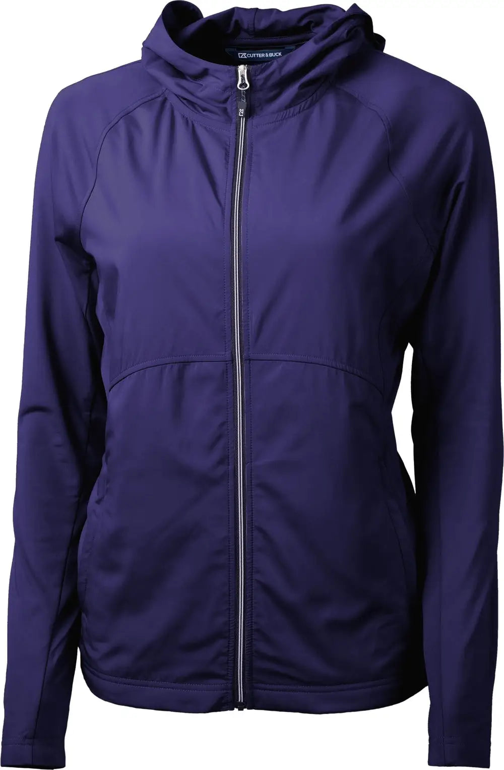 Cutter & Buck Lcc00008 Adapt Eco Knit Hybrid Recycled Womens Full Zip Jacket - College Purple