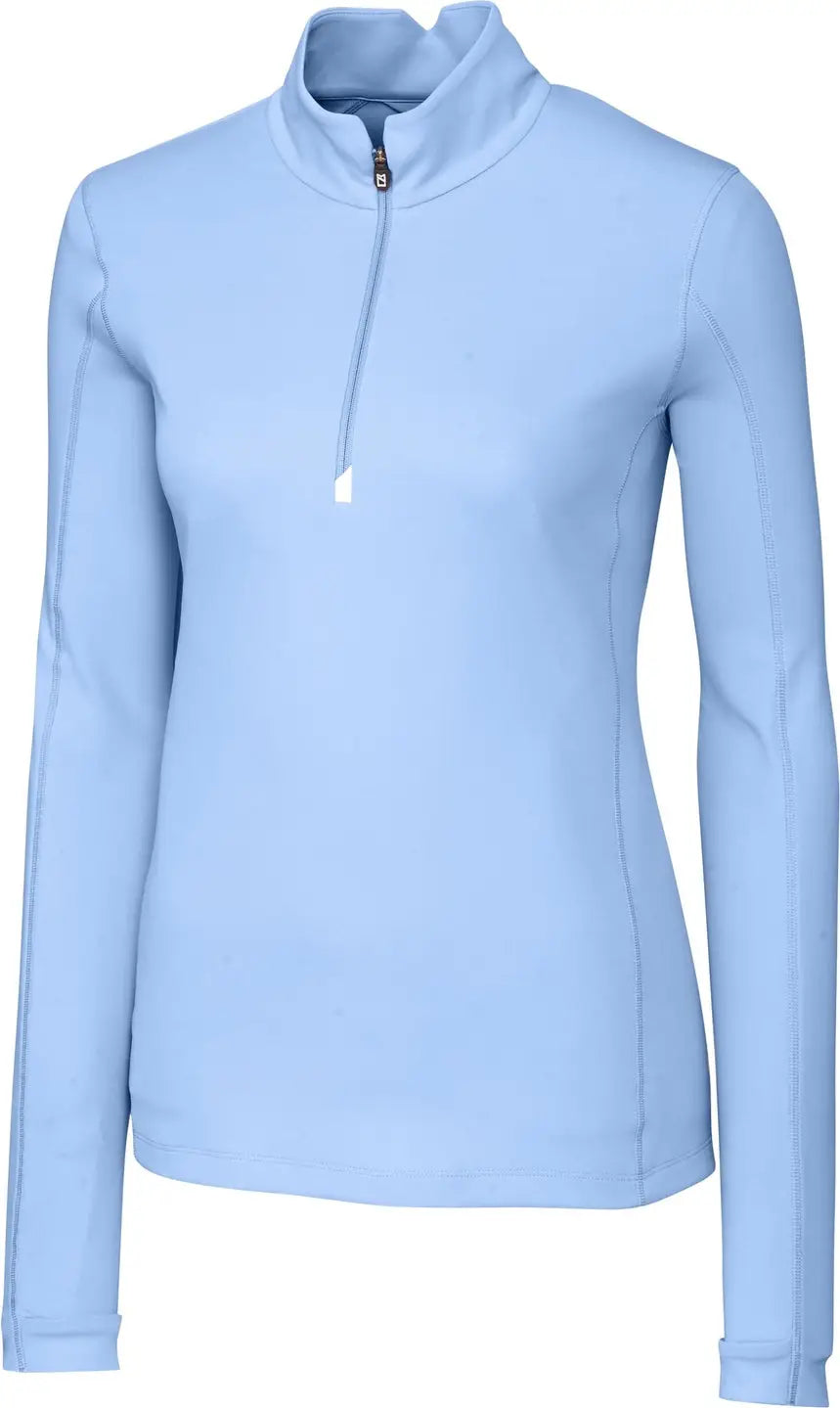 Cutter & Buck Lck00033 Traverse Stretch Eco Quarter Zip Womens Pullover - Atlas - Ladies Xs