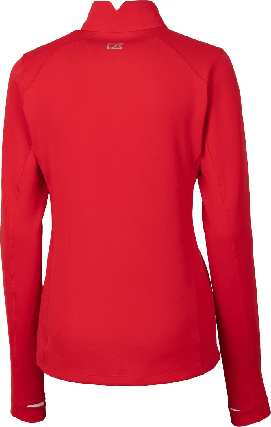 Cutter & Buck Lck00033 Traverse Stretch Eco Quarter Zip Womens Pullover - Red