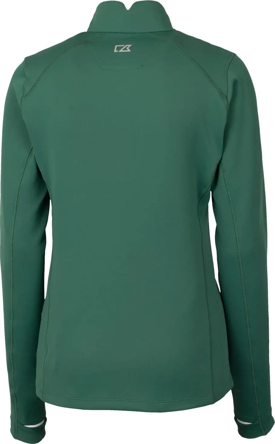 Cutter & Buck Lck00033 Traverse Stretch Eco Quarter Zip Womens Pullover - Hunter