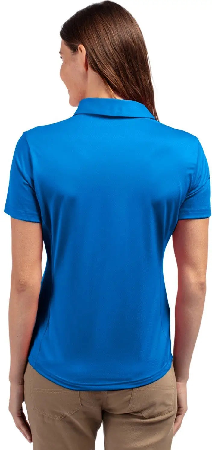 Cutter & Buck Lck00111 Prospect Eco Textured Stretch Recycled Womens Short Sleeve Polo - Digital