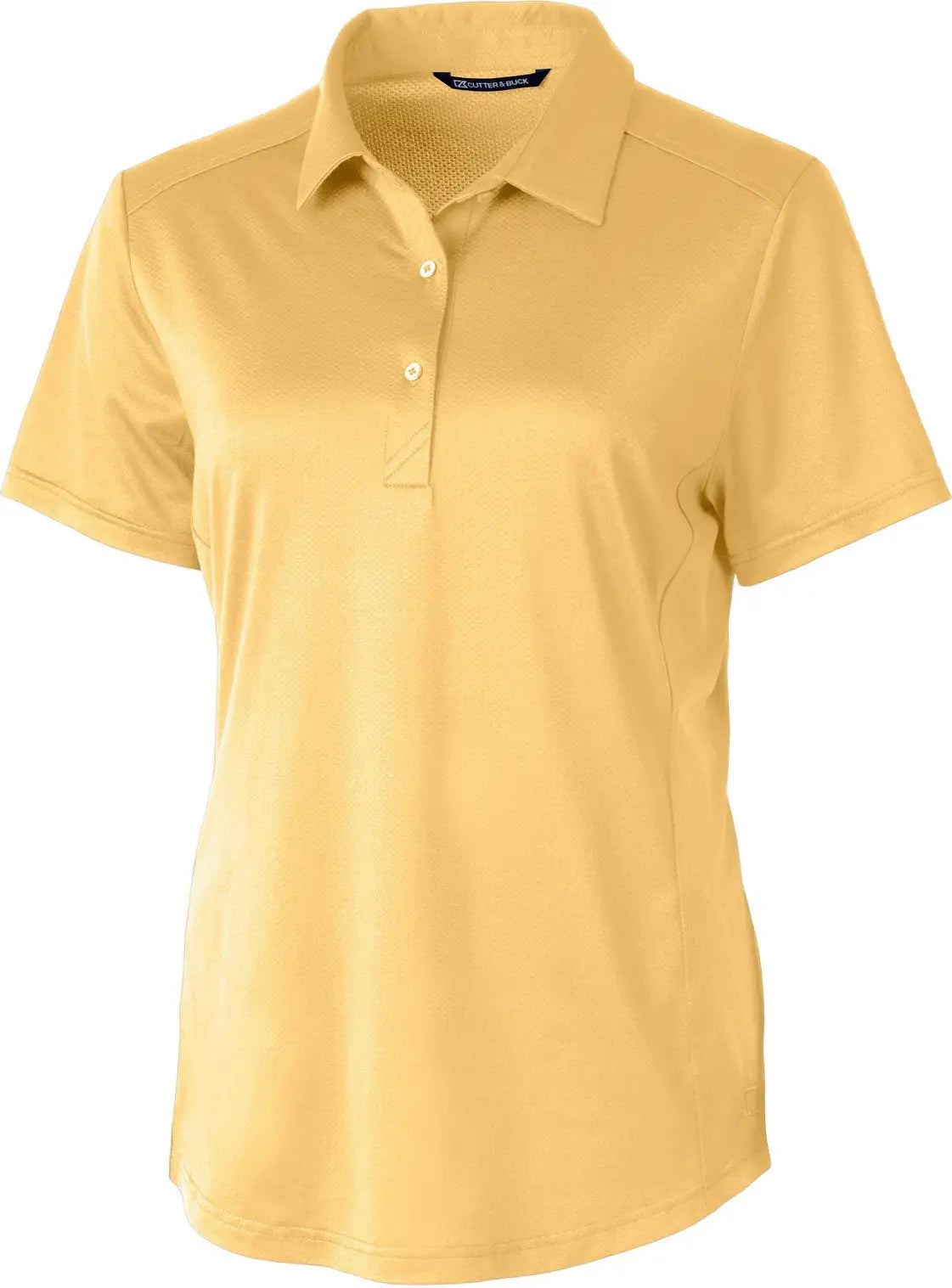 Cutter & Buck Lck00111 Prospect Eco Textured Stretch Recycled Womens Short Sleeve Polo - Desert