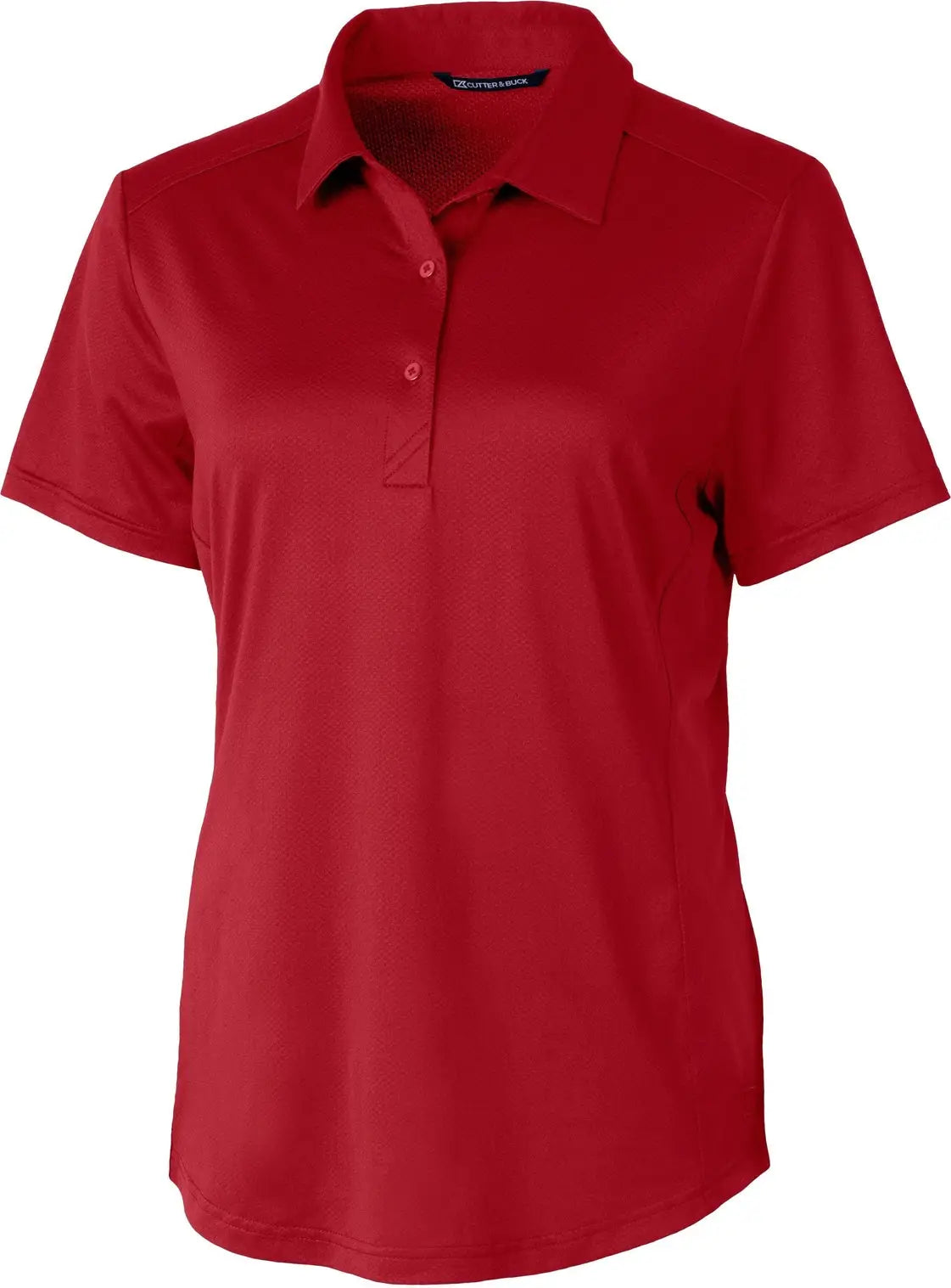 Cutter & Buck Lck00111 Prospect Eco Textured Stretch Recycled Womens Short Sleeve Polo - Cardinal Red