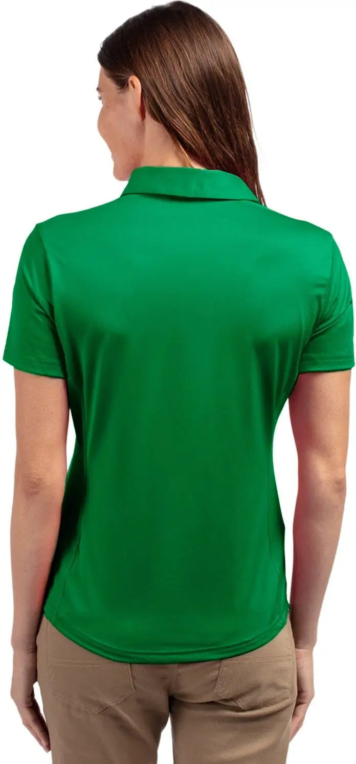 Cutter & Buck Lck00111 Prospect Eco Textured Stretch Recycled Womens Short Sleeve Polo - Kelly Green