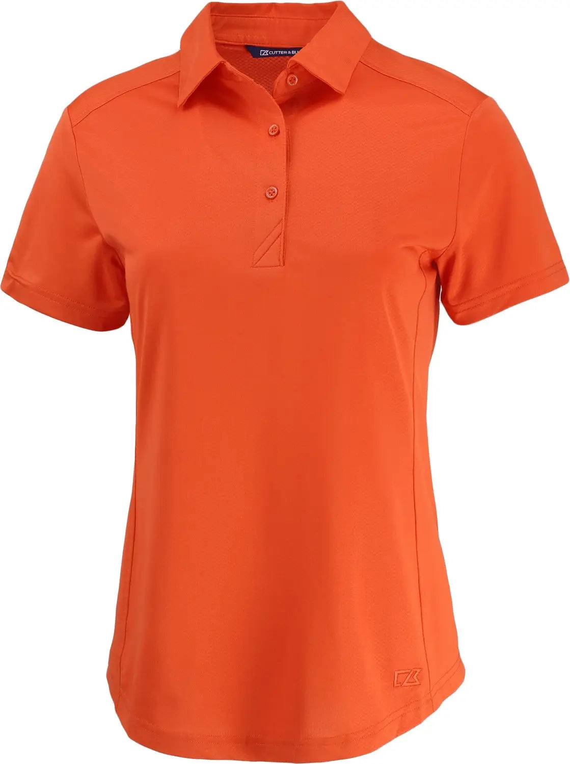 Cutter & Buck Lck00111 Prospect Eco Textured Stretch Recycled Womens Short Sleeve Polo - College Orange