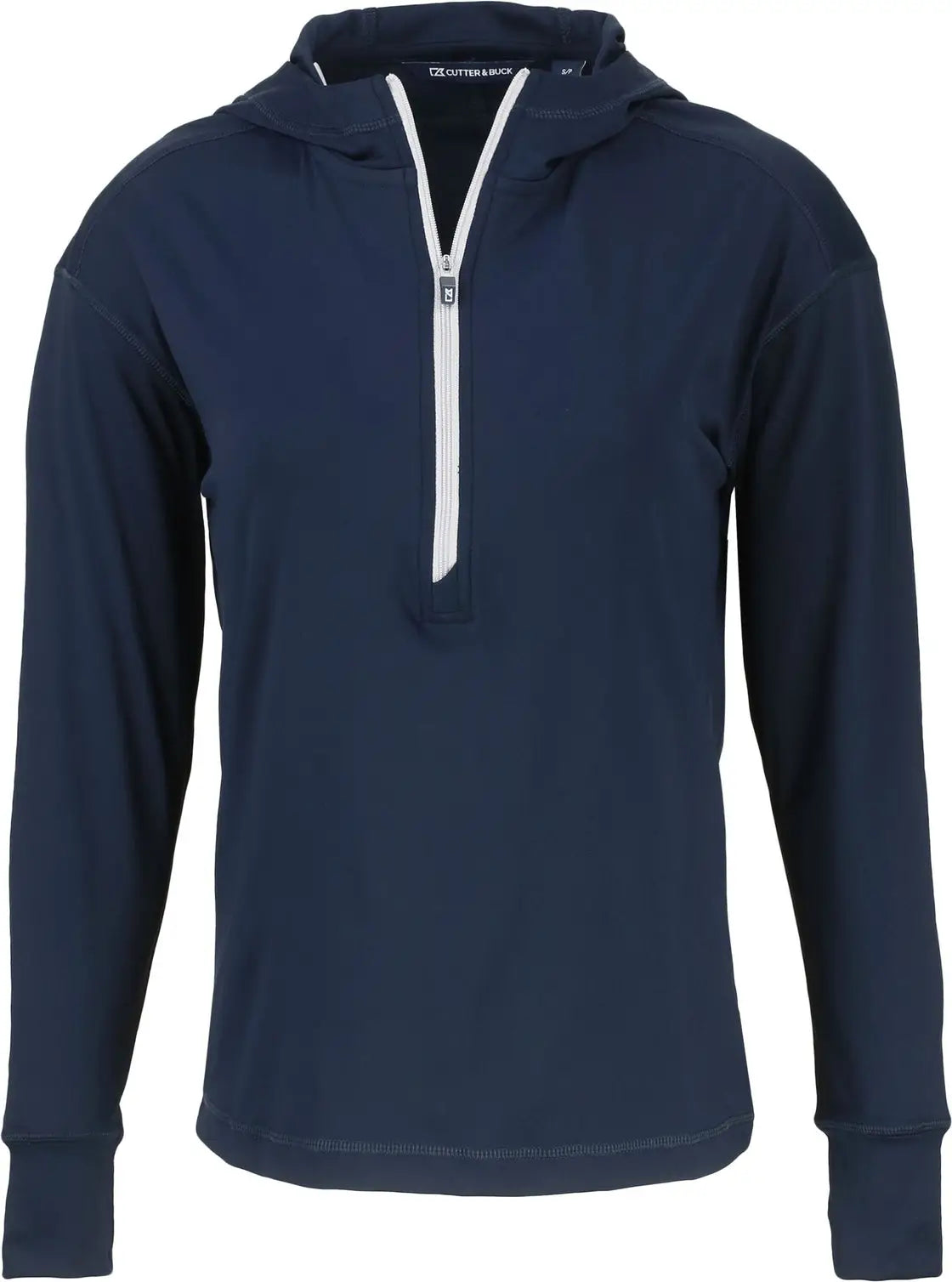 Cutter & Buck Lck00115 Daybreak Eco Recycled Womens Half Zip Hoodie - Navy Blue