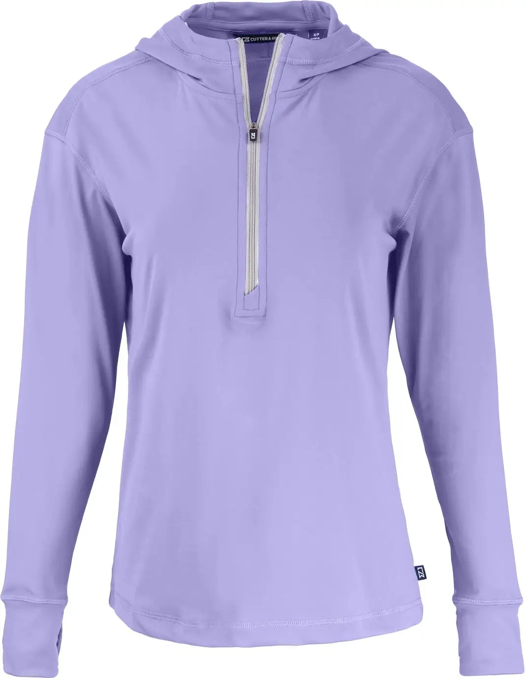 Cutter & Buck Lck00115 Daybreak Eco Recycled Womens Half Zip Hoodie - Hyacinth