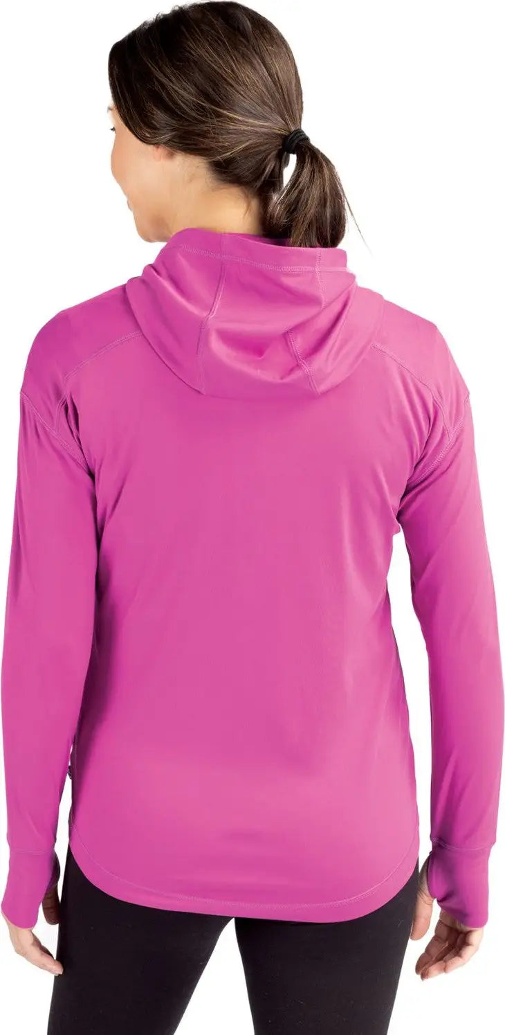 Cutter & Buck Lck00115 Daybreak Eco Recycled Womens Half Zip Hoodie - Gelato