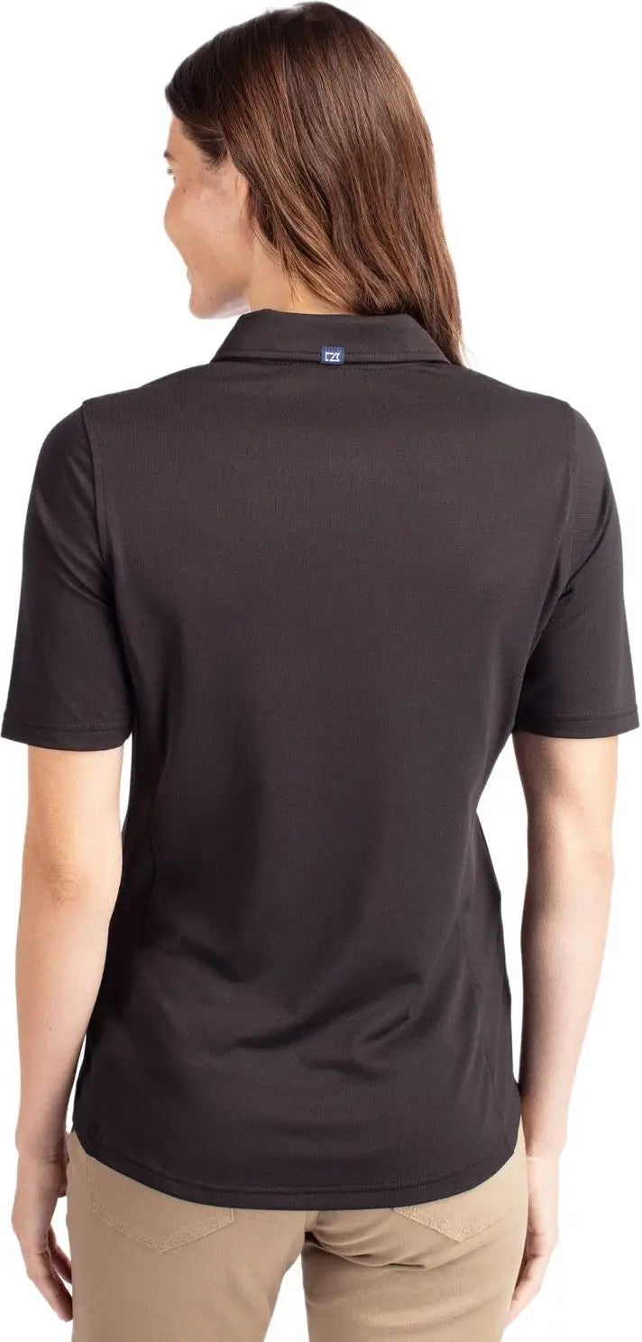 Cutter & Buck Lck00127 Virtue Eco Pique Recycled Womens Polo - Black