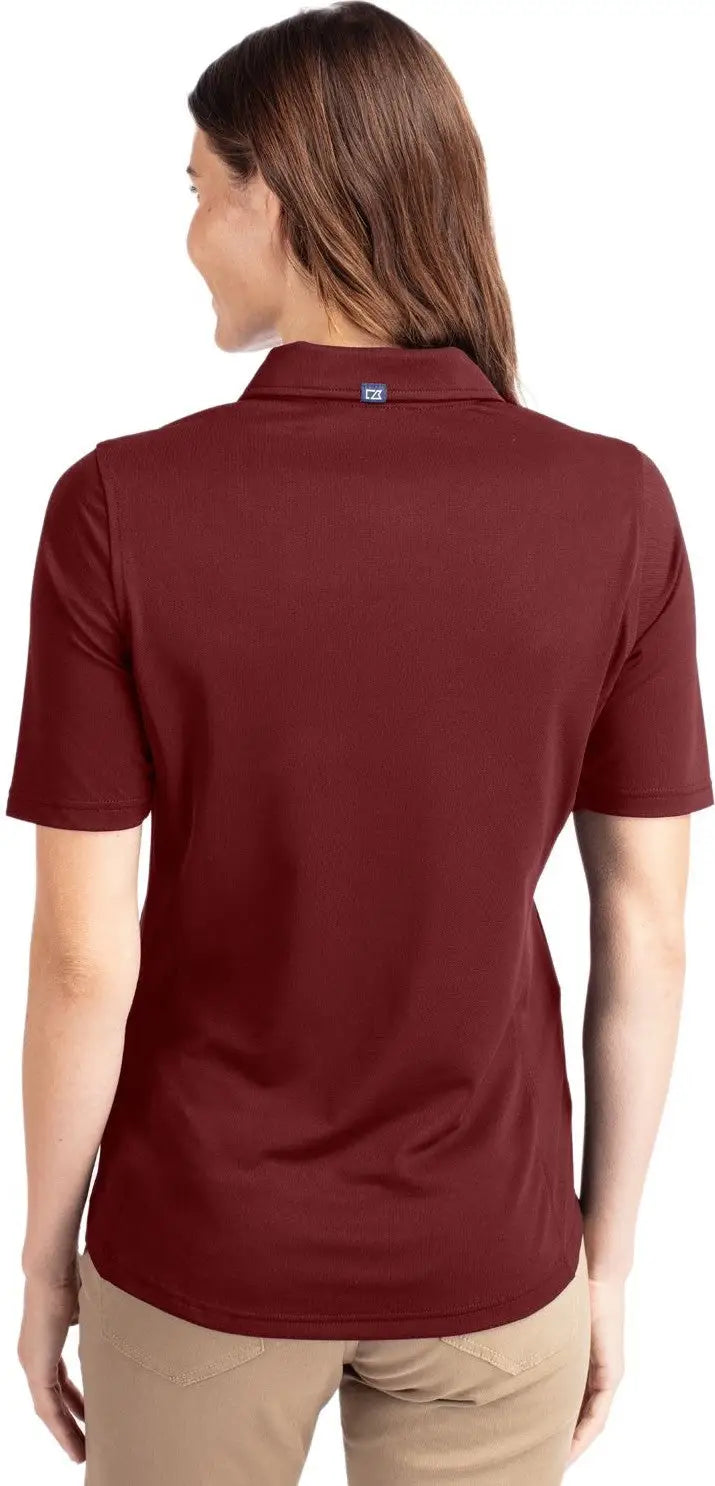 Cutter & Buck Lck00127 Virtue Eco Pique Recycled Womens Polo - Bordeaux