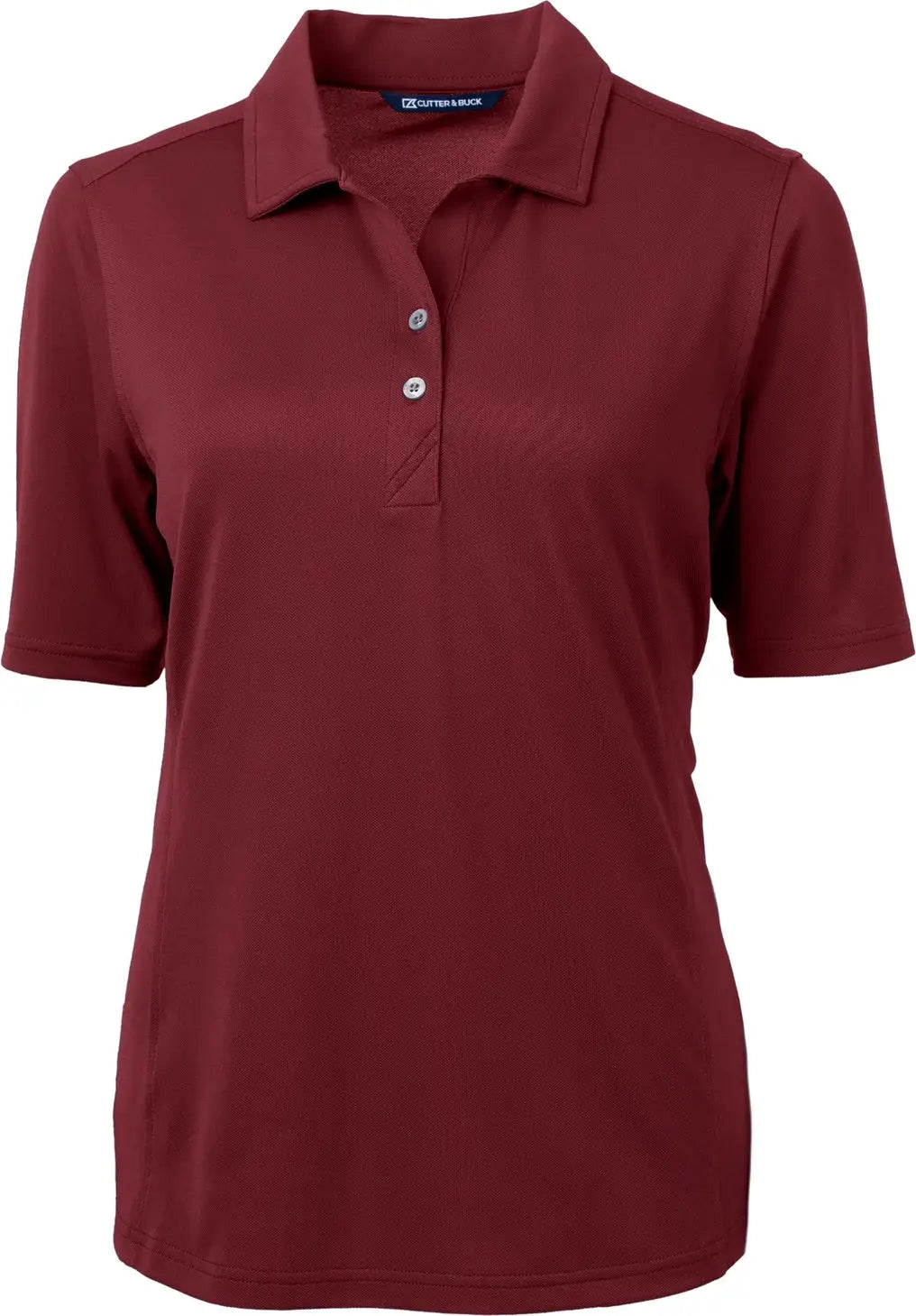 Cutter & Buck Lck00127 Virtue Eco Pique Recycled Womens Polo - Bordeaux