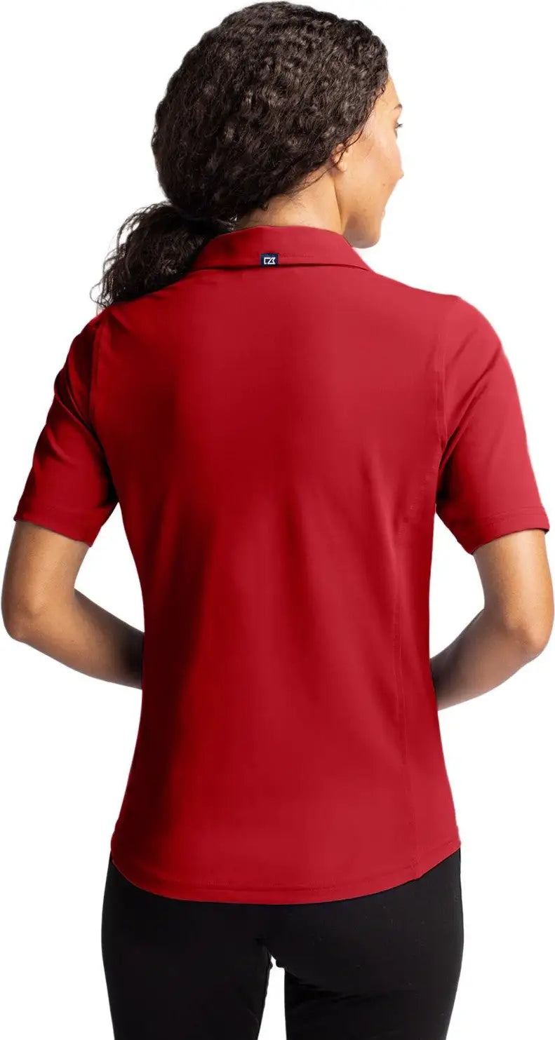 Cutter & Buck Lck00127 Virtue Eco Pique Recycled Womens Polo - Cardinal Red