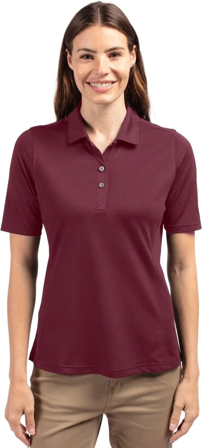 Cutter & Buck Lck00127 Virtue Eco Pique Recycled Womens Polo - Chutney - Ladies Xs
