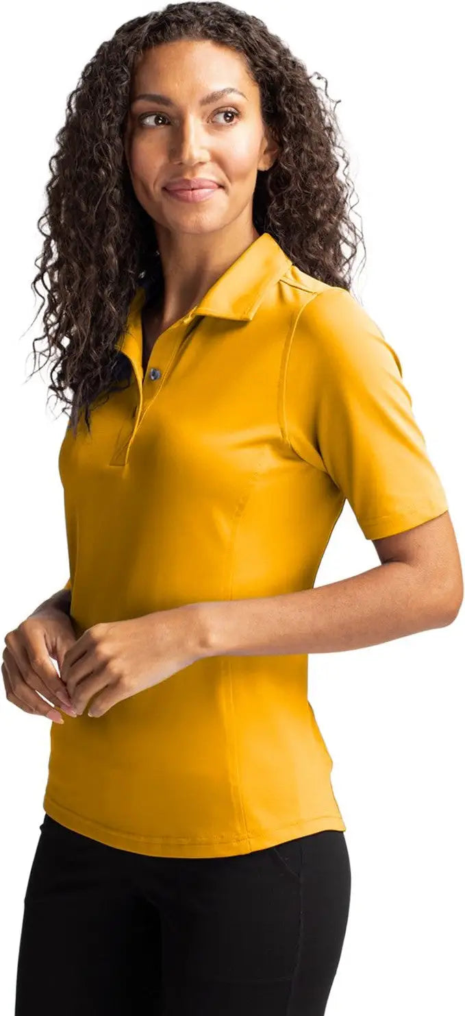 Cutter & Buck Lck00127 Virtue Eco Pique Recycled Womens Polo - College Gold