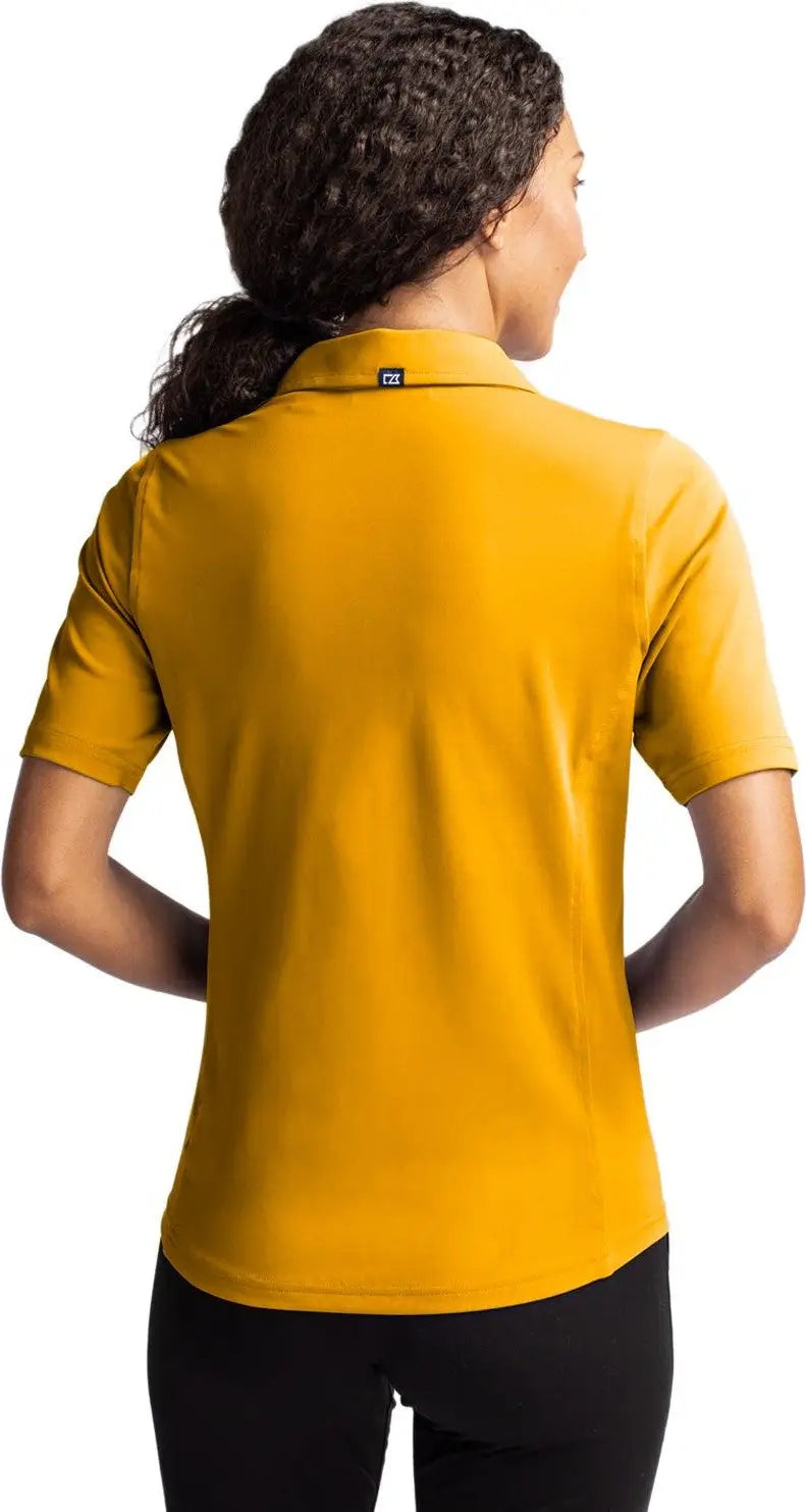 Cutter & Buck Lck00127 Virtue Eco Pique Recycled Womens Polo - College Gold