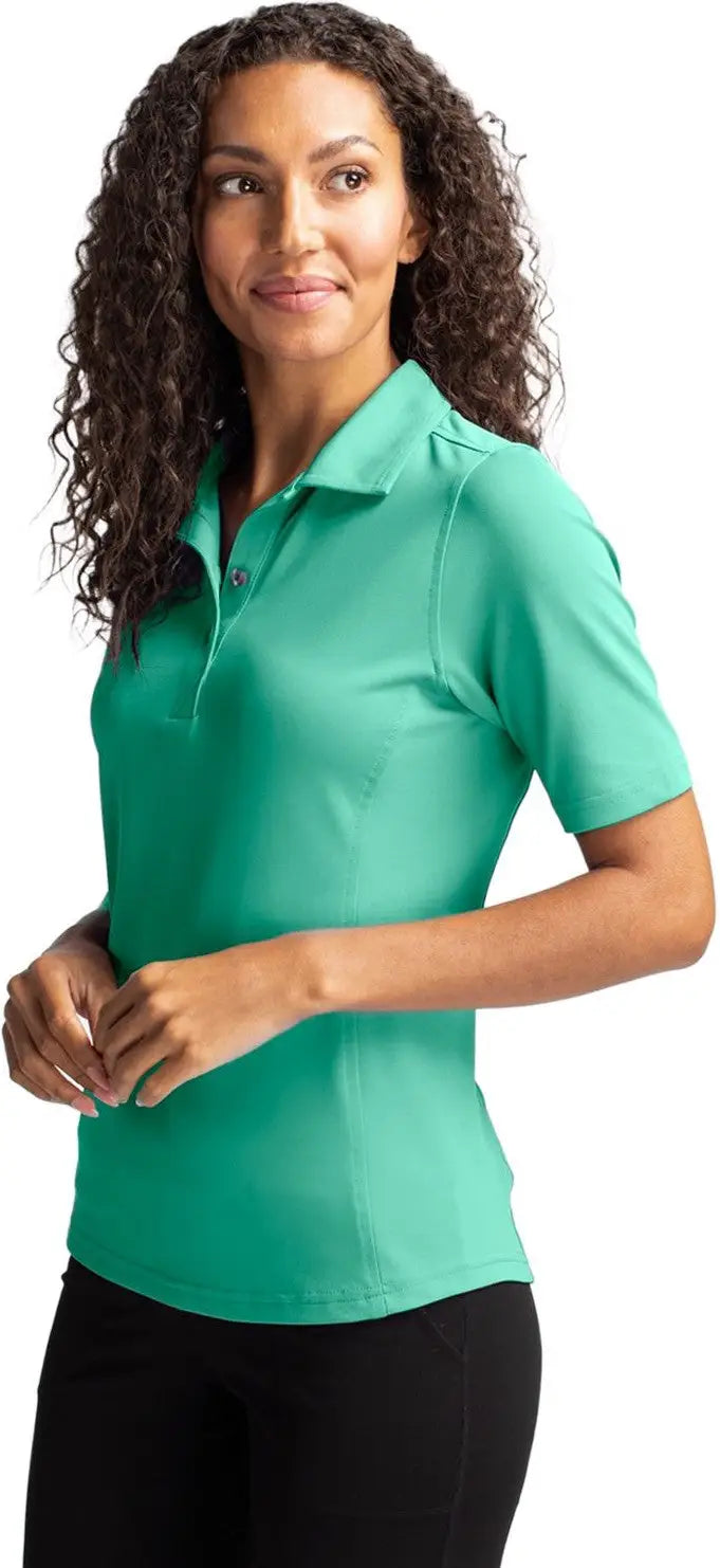 Cutter & Buck Lck00127 Virtue Eco Pique Recycled Womens Polo - Fresh Mint