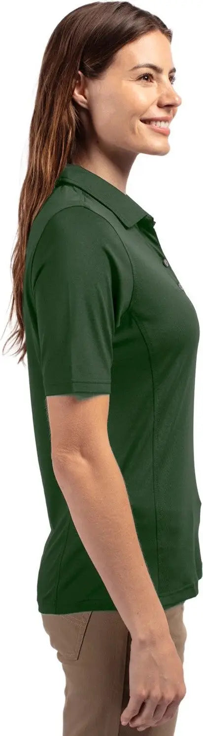 Cutter & Buck Lck00127 Virtue Eco Pique Recycled Womens Polo - Hunter