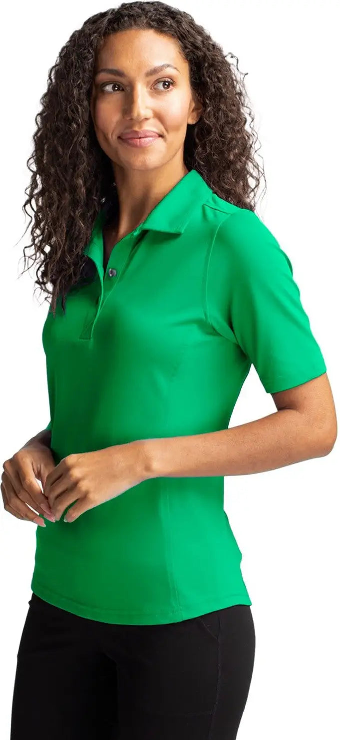 Cutter & Buck Lck00127 Virtue Eco Pique Recycled Womens Polo - Kelly Green