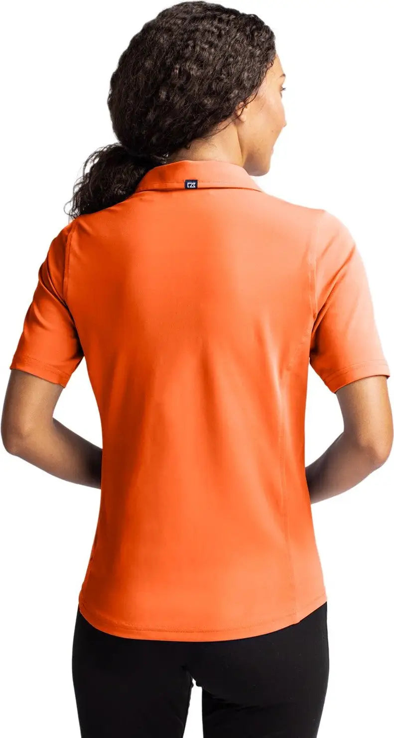 Cutter & Buck Lck00127 Virtue Eco Pique Recycled Womens Polo - Orange Burst