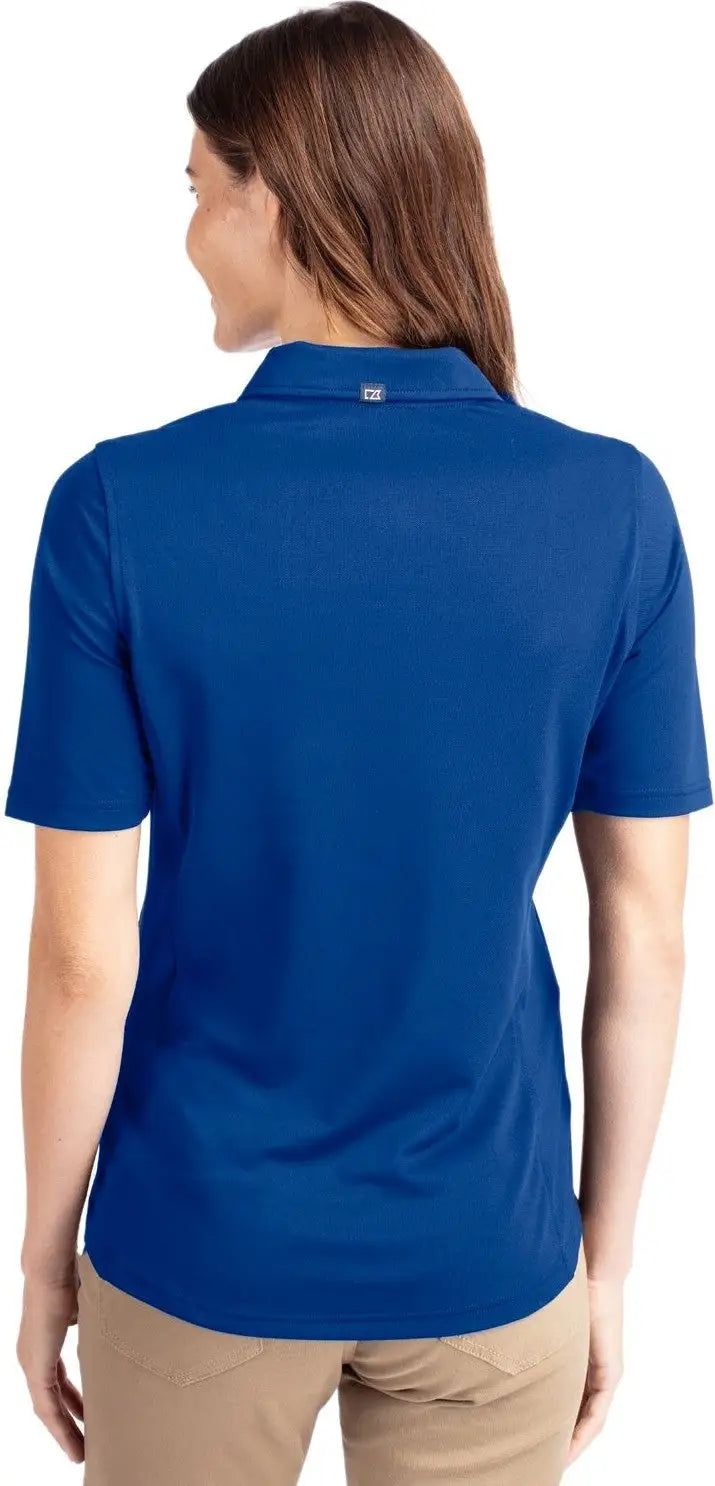 Cutter & Buck Lck00127 Virtue Eco Pique Recycled Womens Polo - Tour Blue