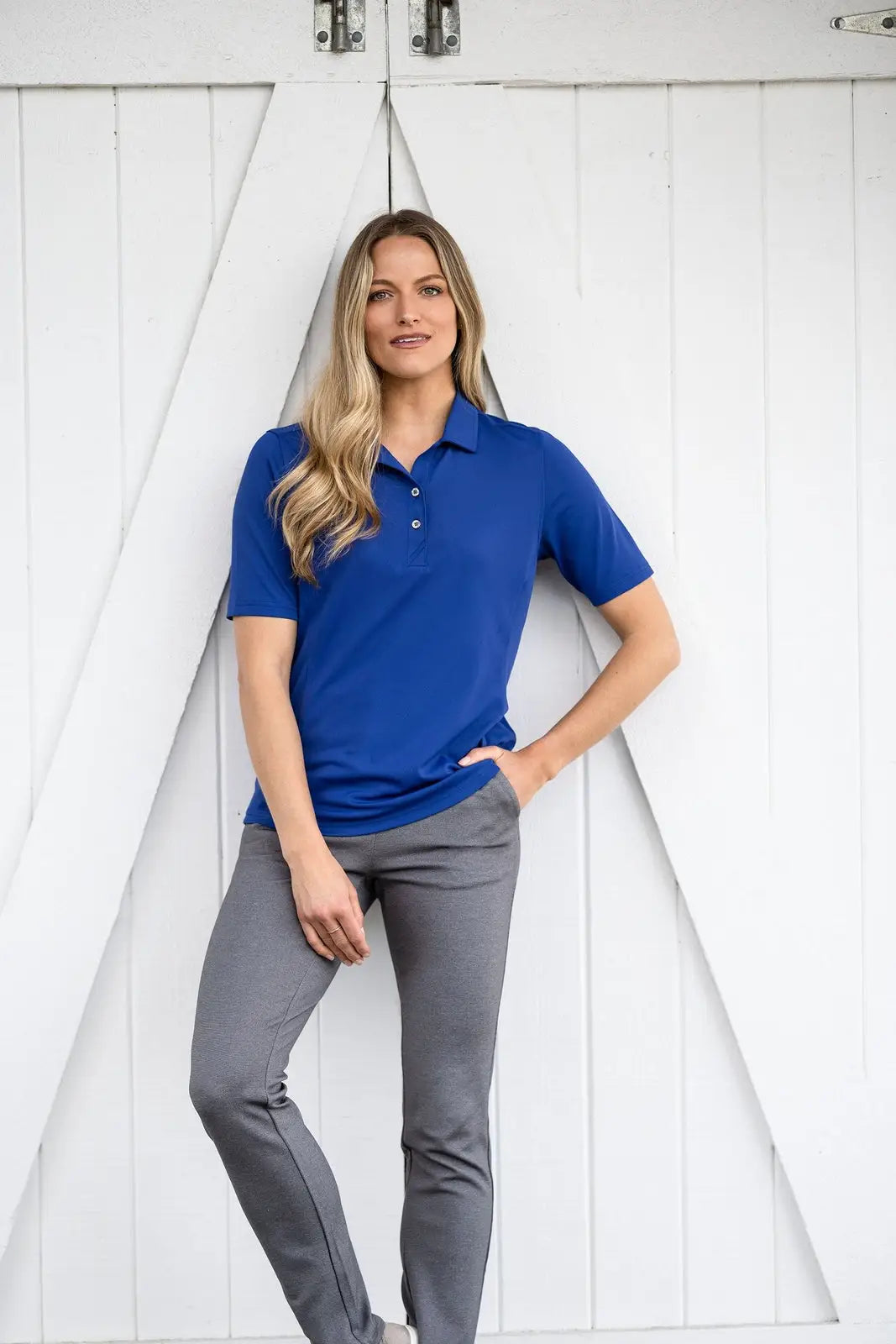 Cutter & Buck Lck00127 Virtue Eco Pique Recycled Womens Polo - Tour Blue