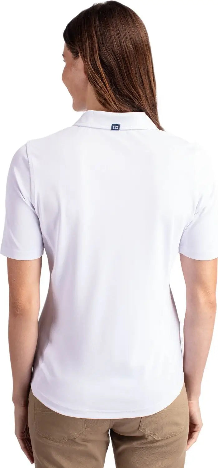 Cutter & Buck Lck00127 Virtue Eco Pique Recycled Womens Polo - White