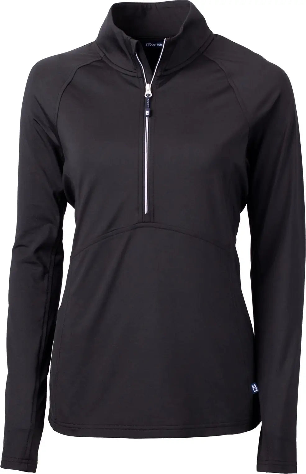 Cutter & Buck Lck00128 Adapt Eco Knit Stretch Recycled Womens Half Zip Pullover - Black