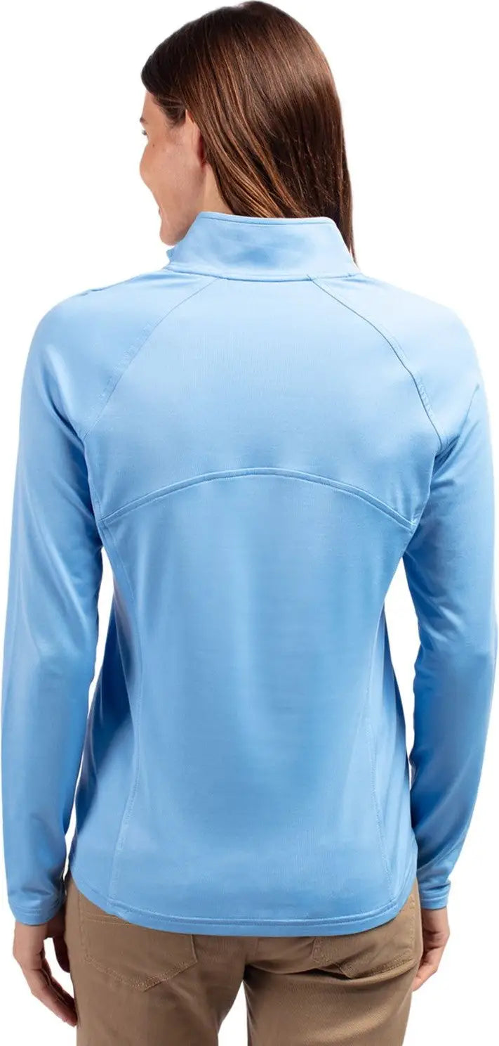 Cutter & Buck Lck00128 Adapt Eco Knit Stretch Recycled Womens Half Zip Pullover - Atlas