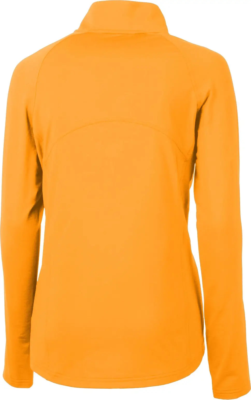 Cutter & Buck Lck00128 Adapt Eco Knit Stretch Recycled Womens Half Zip Pullover - Orange Burst