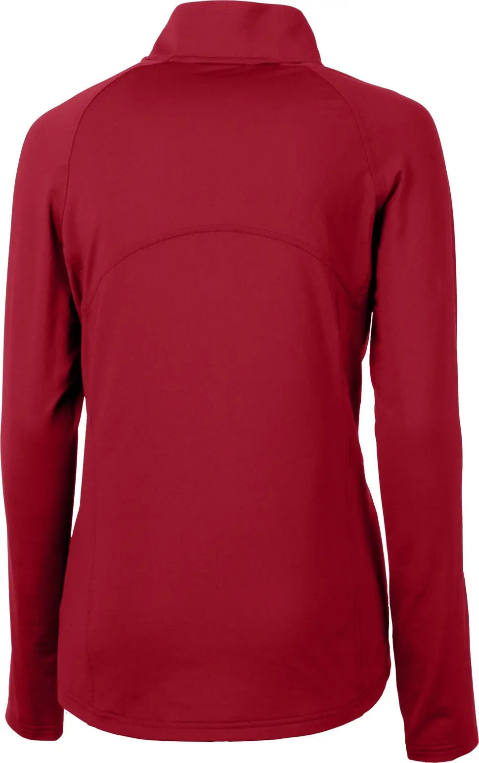 Cutter & Buck Lck00128 Adapt Eco Knit Stretch Recycled Womens Half Zip Pullover - Cardinal Red