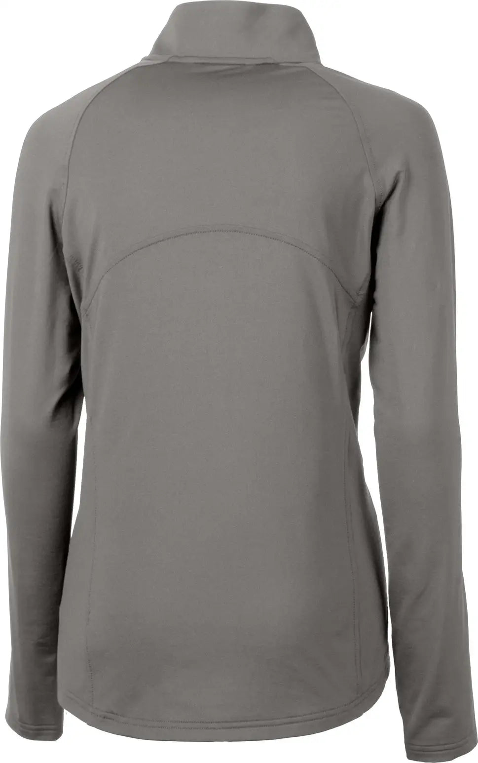 Cutter & Buck Lck00128 Adapt Eco Knit Stretch Recycled Womens Half Zip Pullover - Elemental Gray