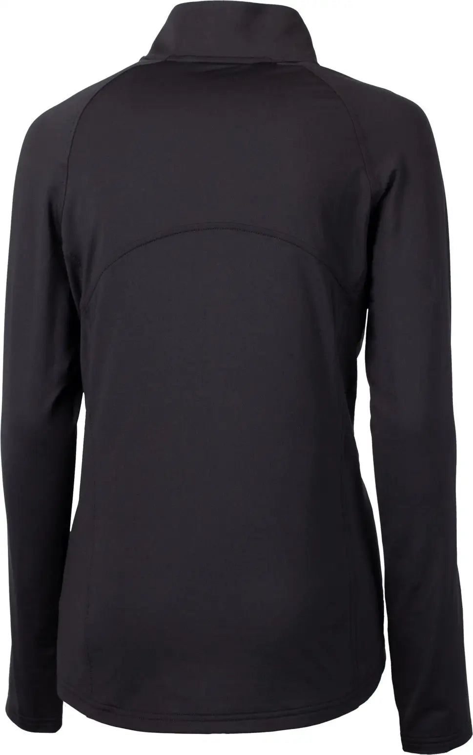 Cutter & Buck Lck00128 Adapt Eco Knit Stretch Recycled Womens Half Zip Pullover - Black Gelato