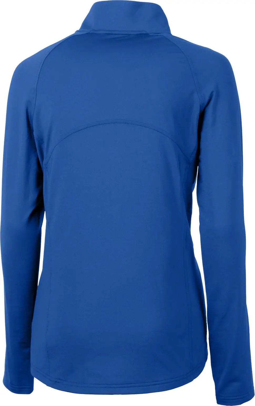 Cutter & Buck Lck00128 Adapt Eco Knit Stretch Recycled Womens Half Zip Pullover - Tour Blue