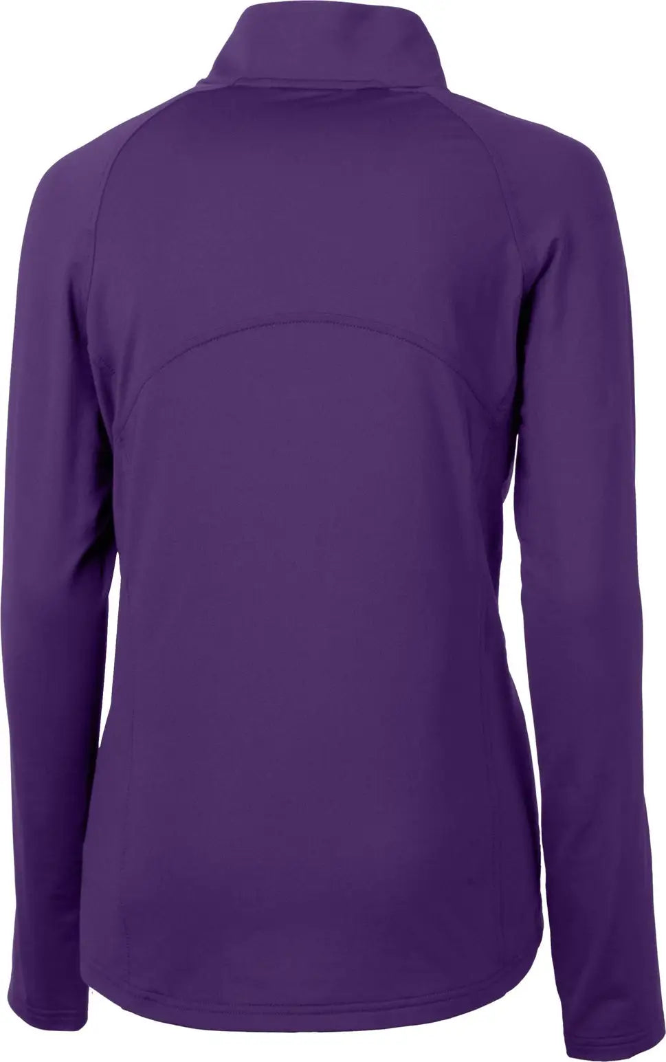 Cutter & Buck Lck00128 Adapt Eco Knit Stretch Recycled Womens Half Zip Pullover - College Purple