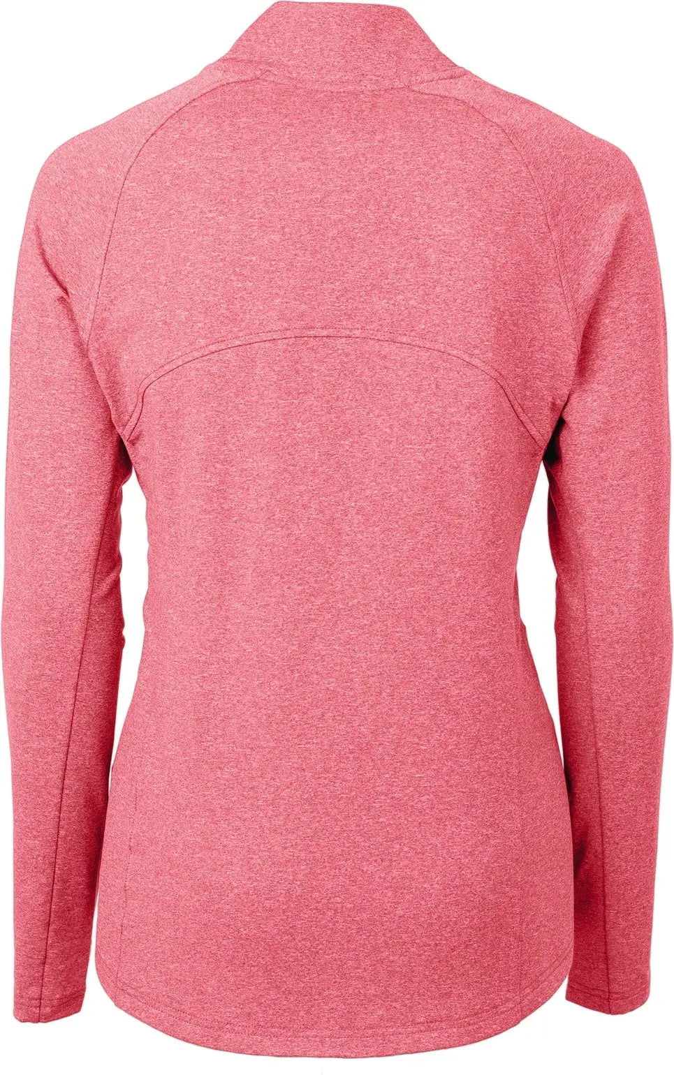 Cutter & Buck Lck00151 Adapt Eco Knit Heather Recycled Womens Full Zip Jacket - Cardinal Red