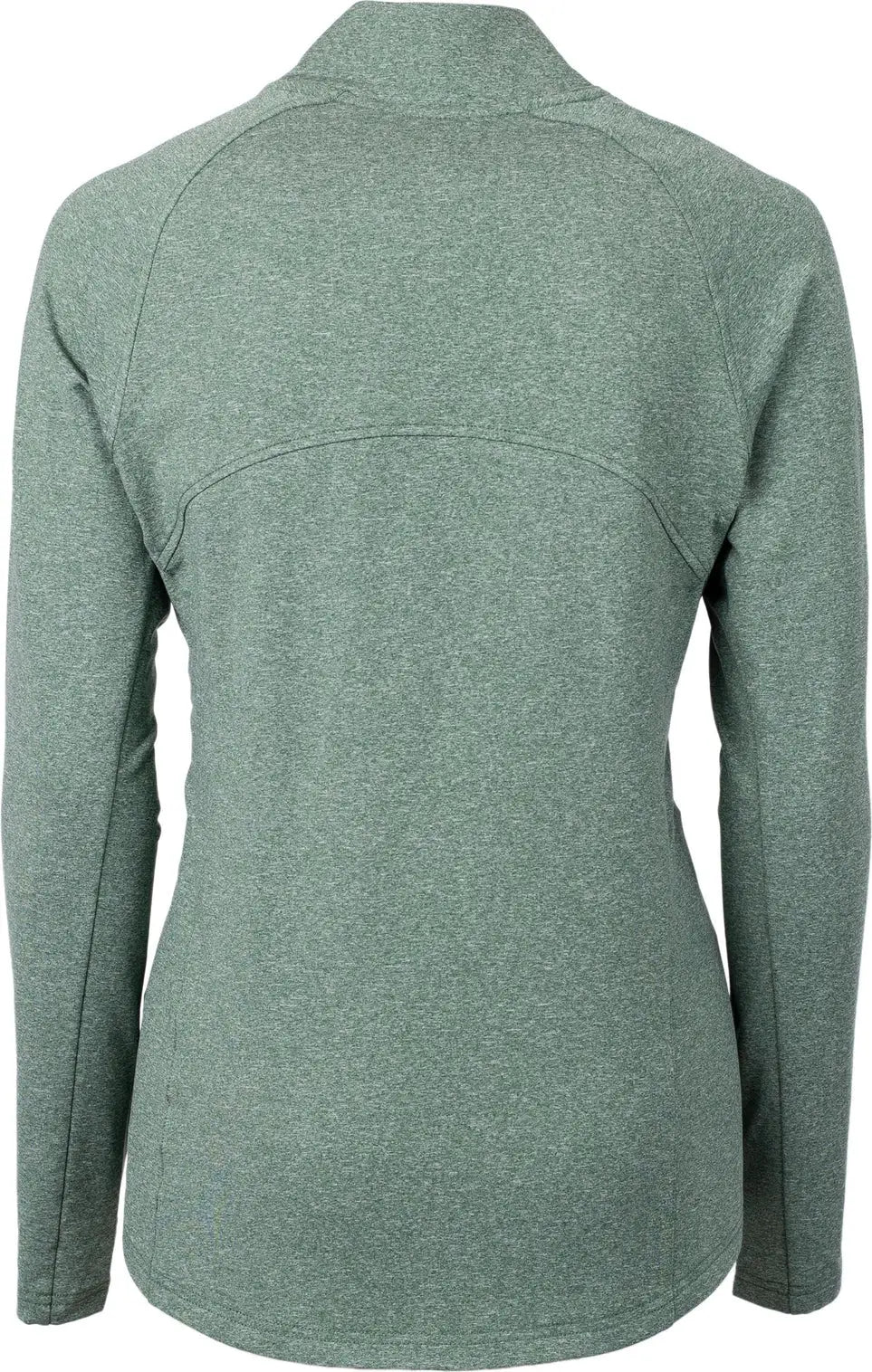 Cutter & Buck Lck00151 Adapt Eco Knit Heather Recycled Womens Full Zip Jacket - Hunter
