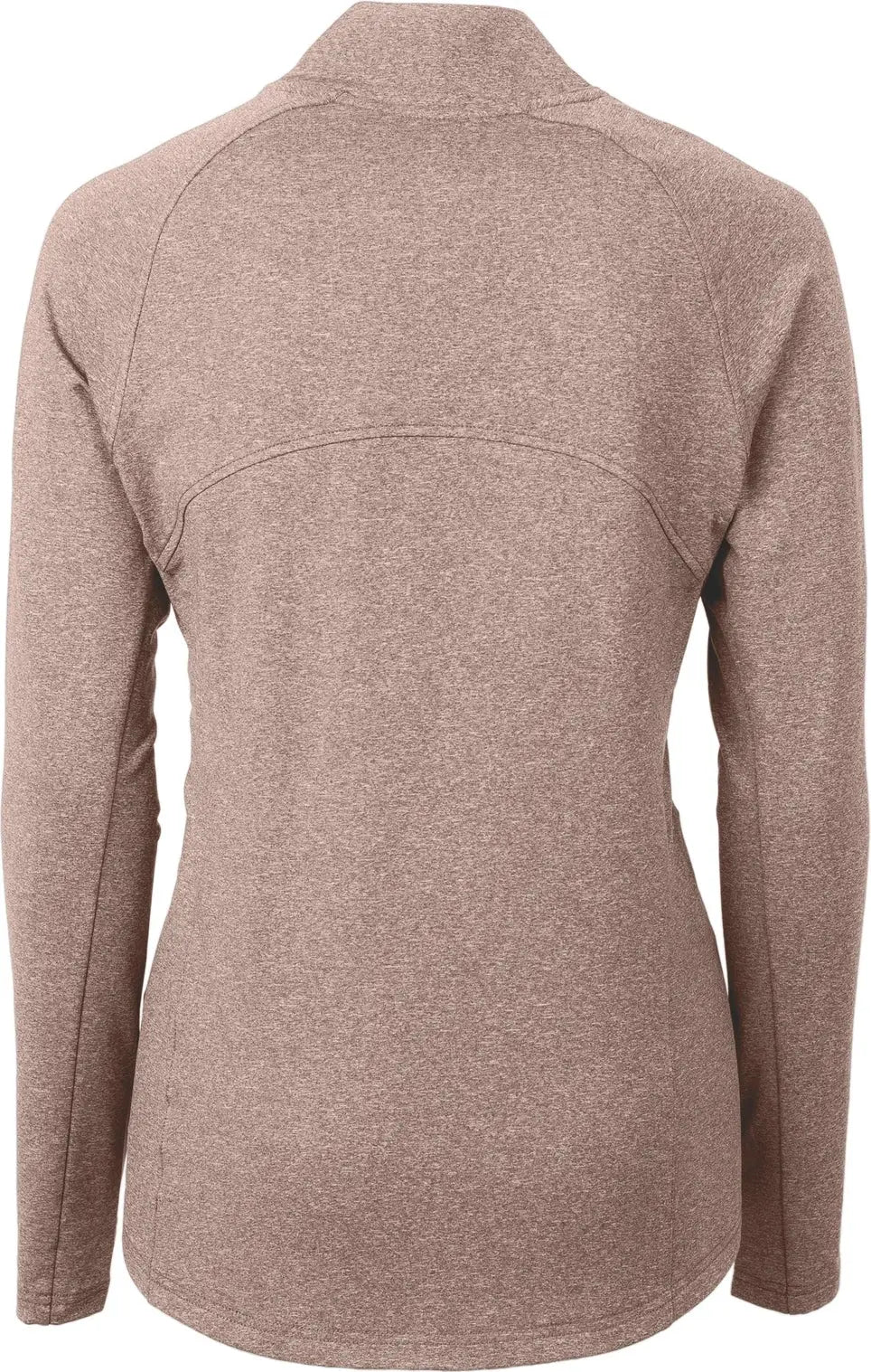 Cutter & Buck Lck00151 Adapt Eco Knit Heather Recycled Womens Full Zip Jacket - Mushroom